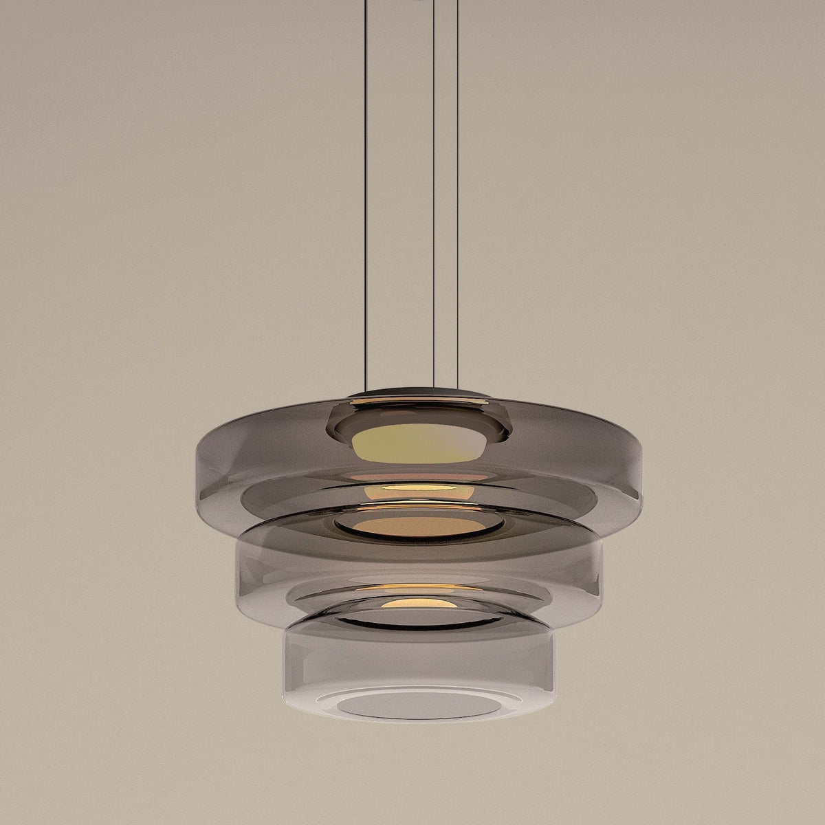 Lámpara Colgante de Vidrio Bauhaus de 1 a 3 Capas en Colores
