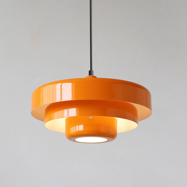 Lámpara Colgante Vintage Nórdica Multicapa de Metal Retro