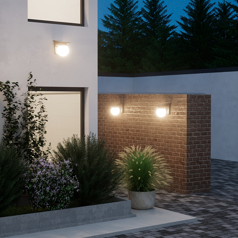 Aplique Solar LED Globe Exterior con Sensor y Luz Regulable