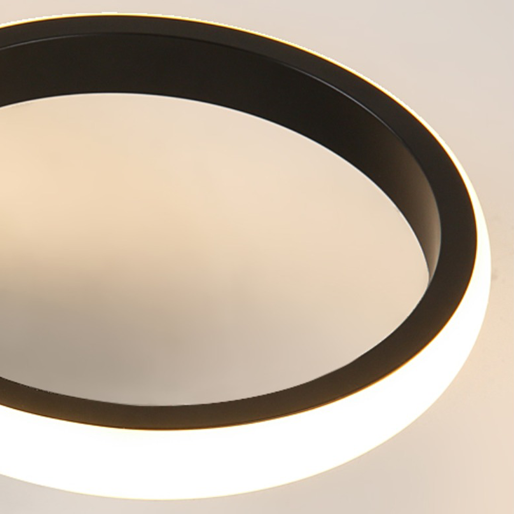 Plafón LED Halo de Aros Circulares Minimalista 2 o 3 Luces