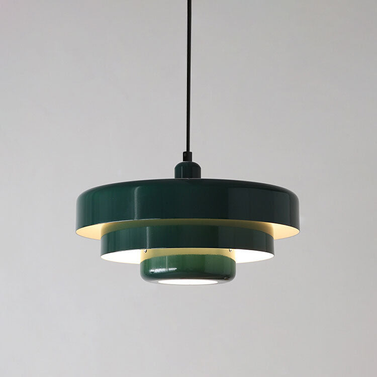 Lámpara Colgante Vintage Nórdica Multicapa de Metal Retro