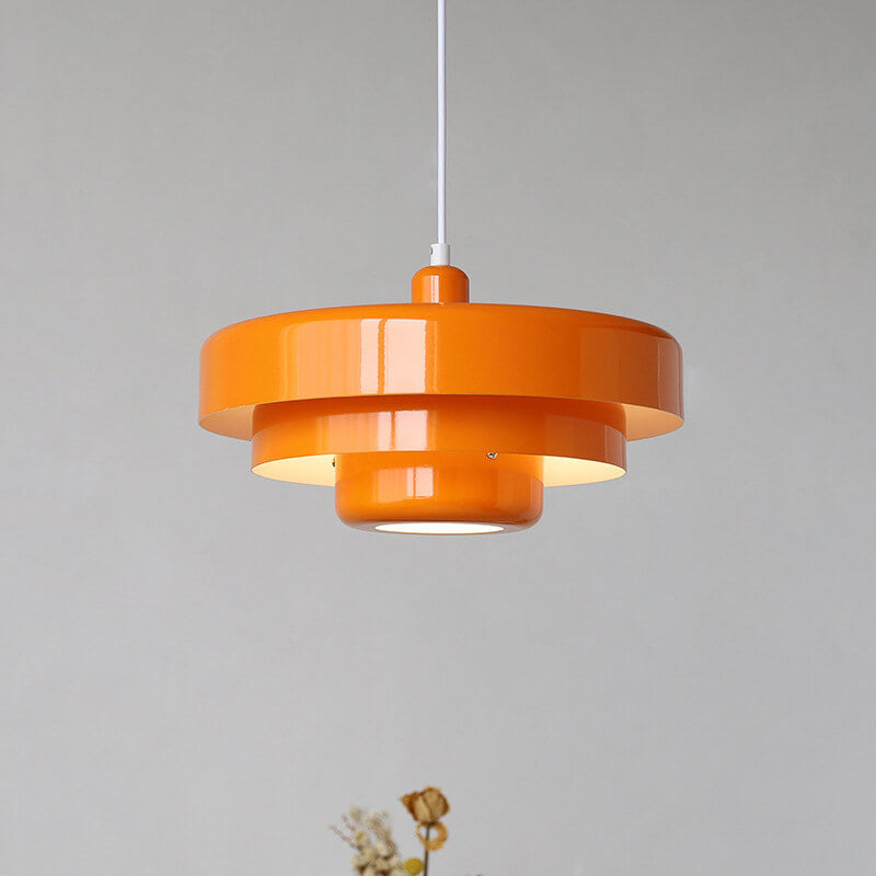 Lámpara Colgante Vintage Nórdica Multicapa de Metal Retro