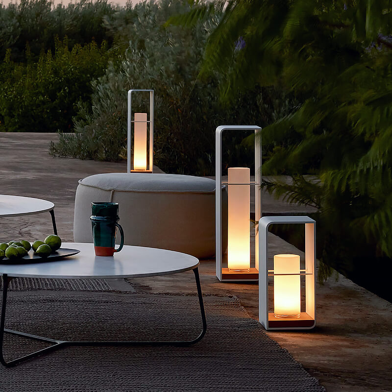 Luz Solar LED Exterior Cuadrada Moderna Resistente al Agua