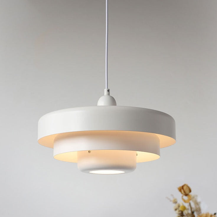 Lámpara Colgante Vintage Nórdica Multicapa de Metal Retro