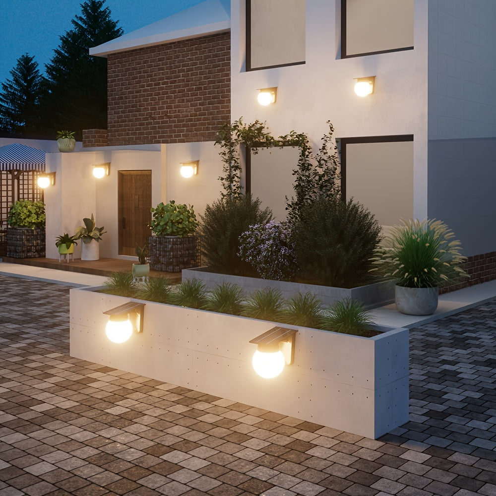 Aplique Solar LED Globe Exterior con Sensor y Luz Regulable