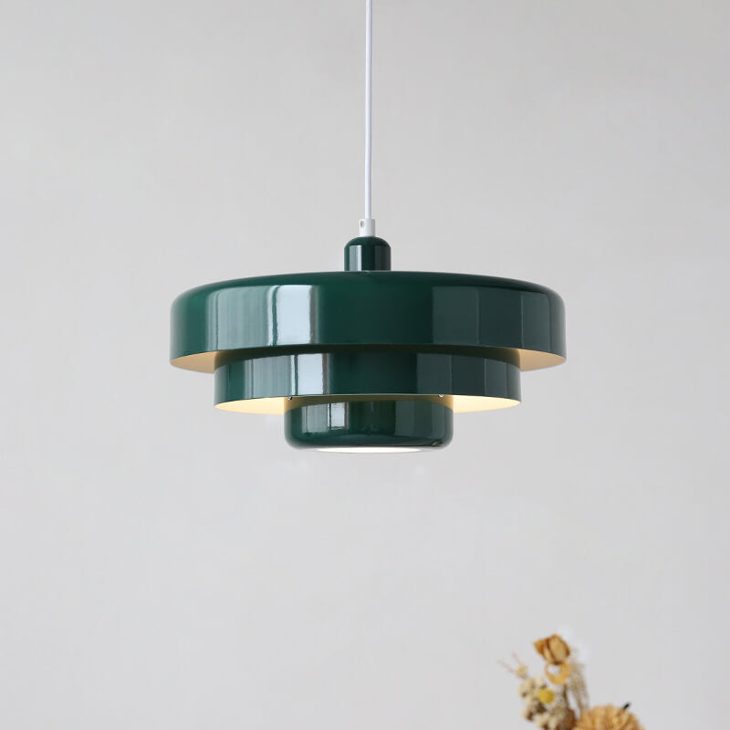 Lámpara Colgante Vintage Nórdica Multicapa de Metal Retro
