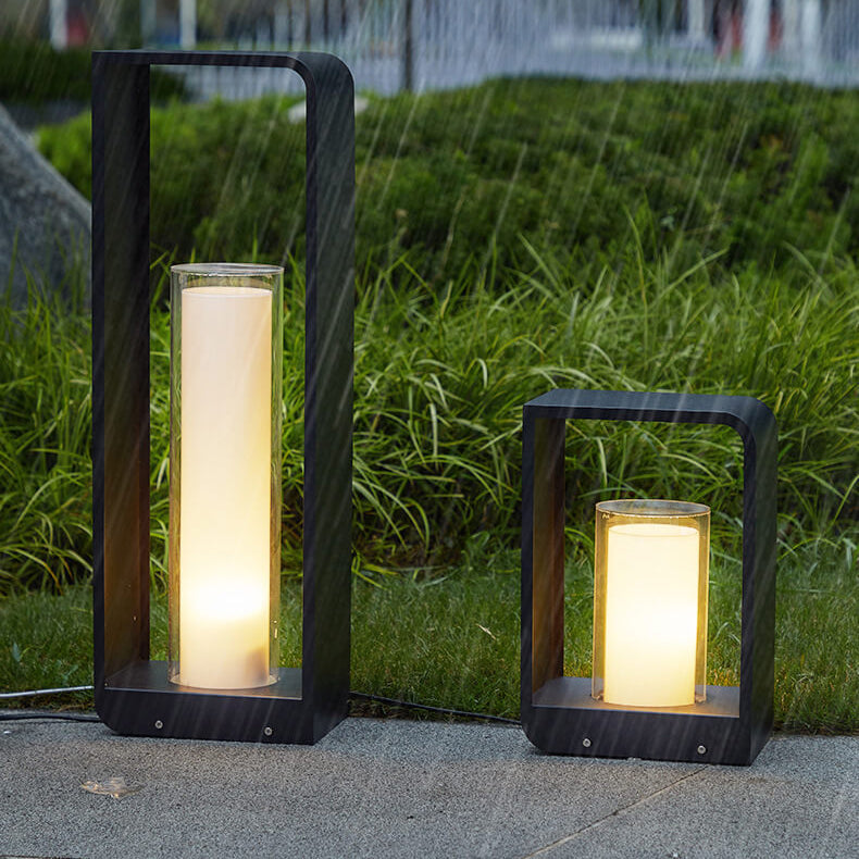 Luz Solar LED Exterior Cuadrada Moderna Resistente al Agua