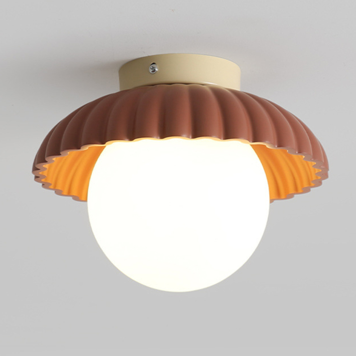 Plafón de Techo para Pasillo de Hierro y Vidrio en 3 Colores