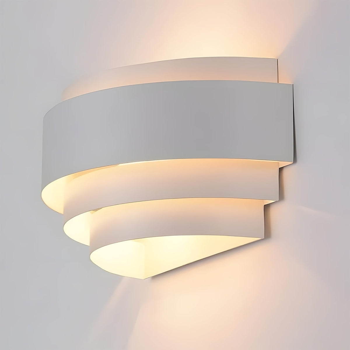 Aplique de Pared de Metal con Luz Arriba y Abajo Moderno