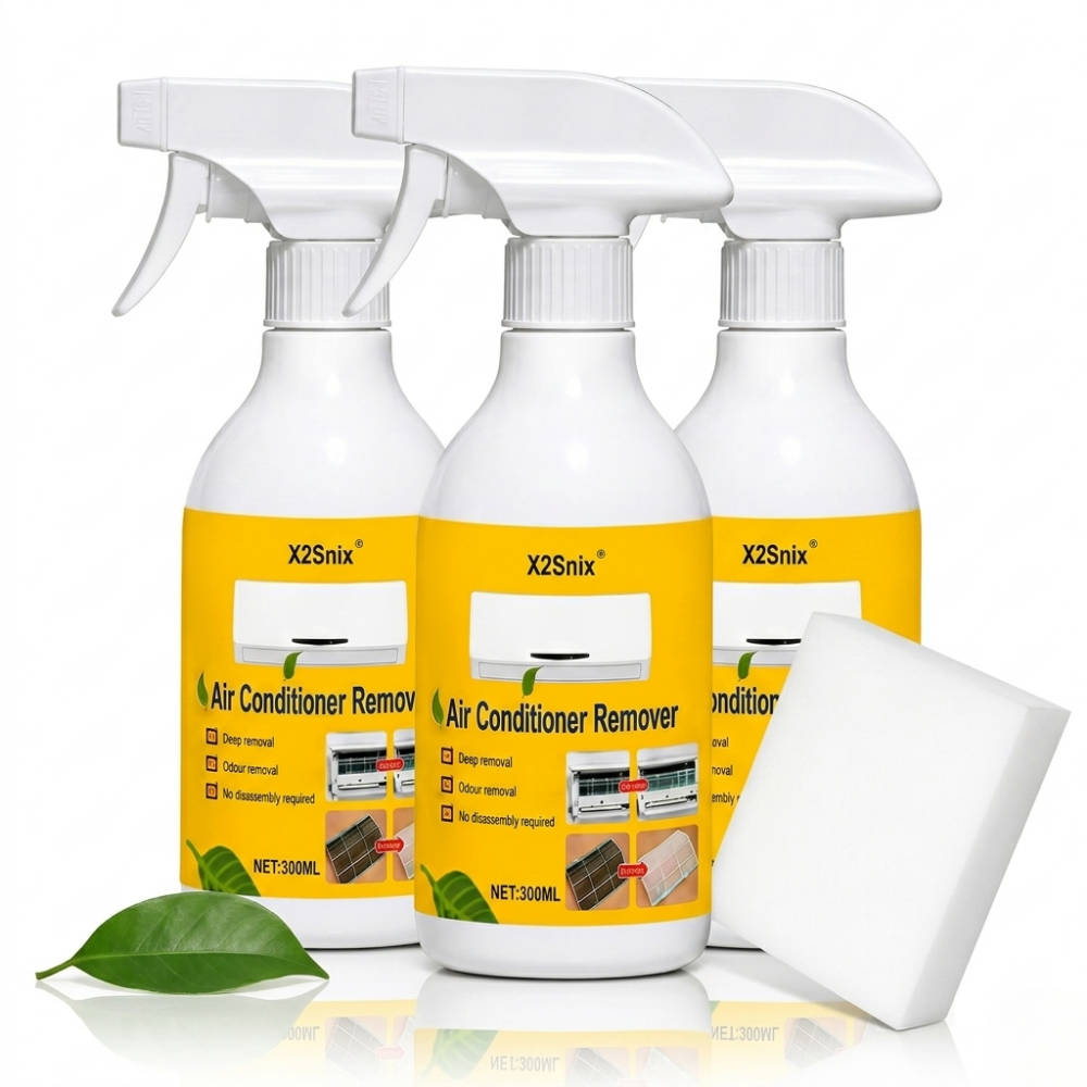 Set Limpiador de Aire Acondicionado con 3 Botellas y Esponja