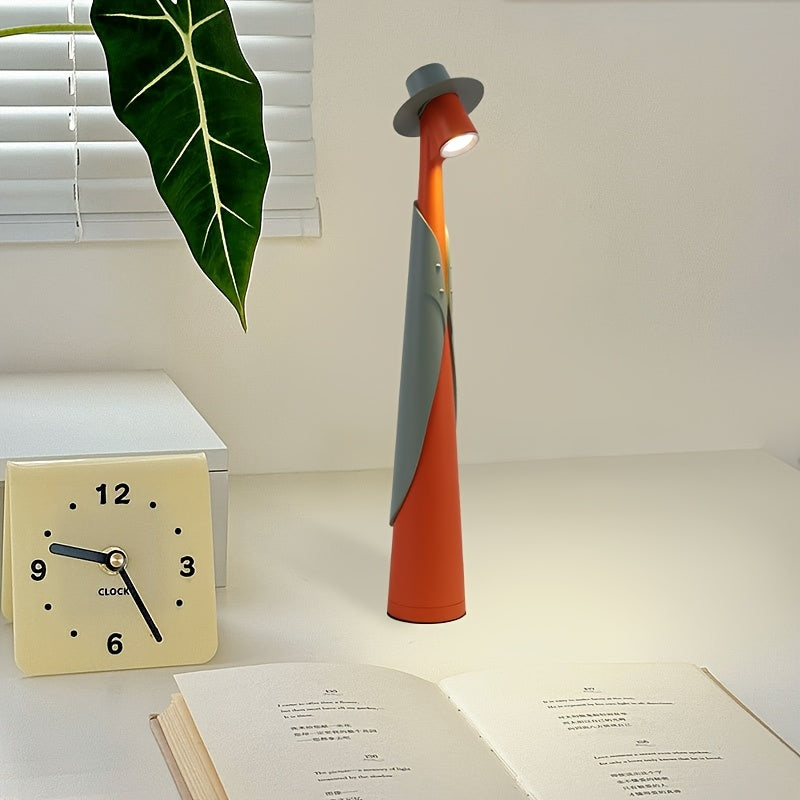 Lámpara LED Figura con Sombrero Recargable Táctil Creativa