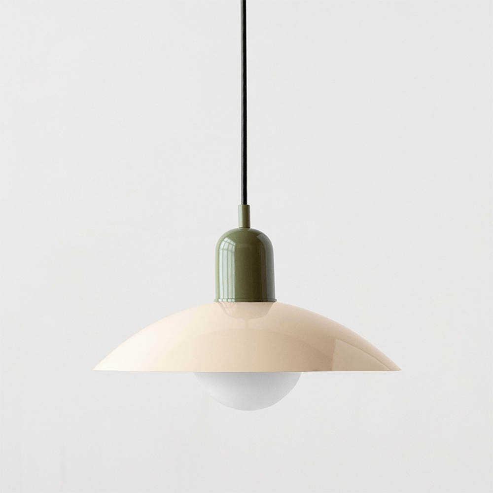 Lámpara Colgante Macaron Bauhaus de Metal en Colores Pop