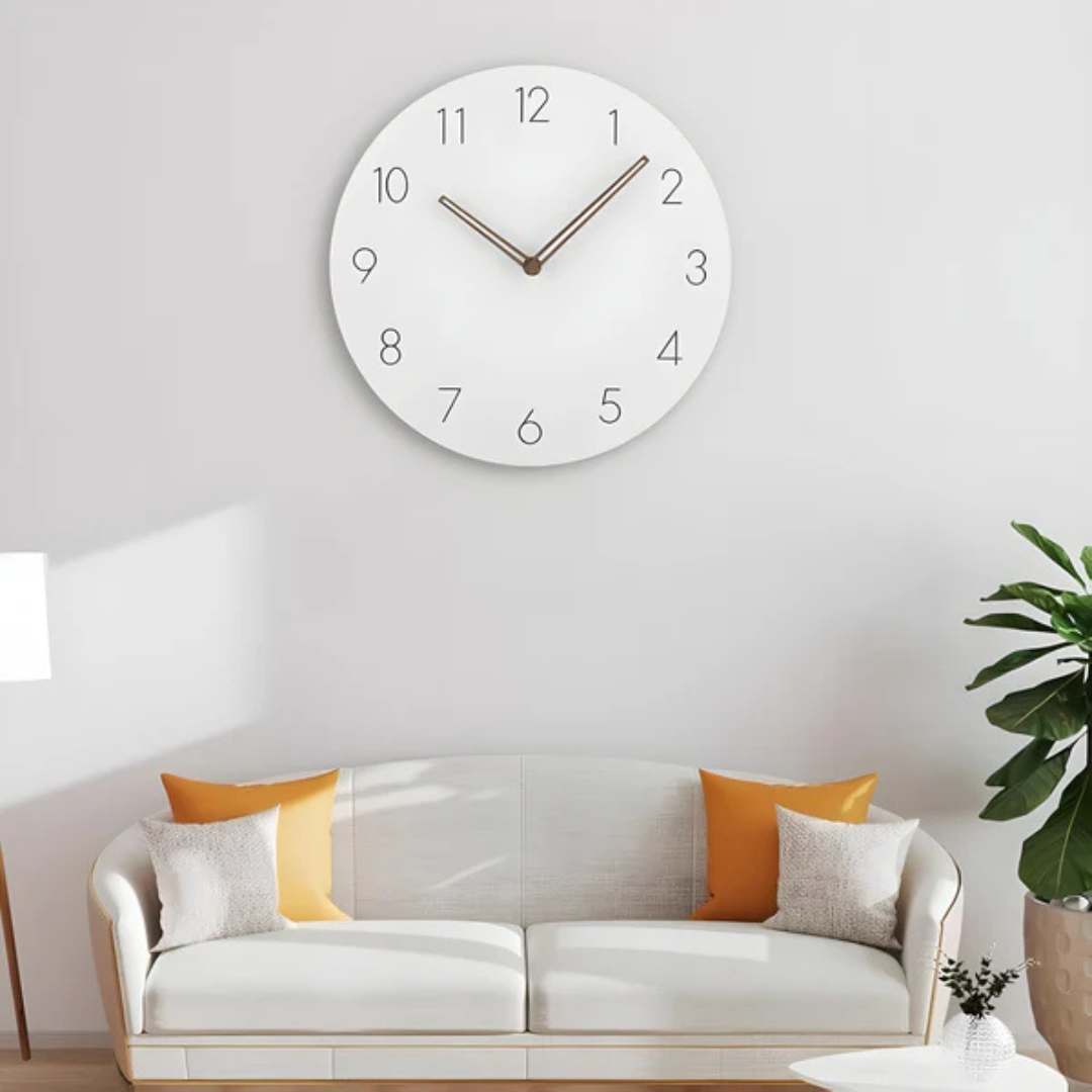 Reloj de Pared Nork Minimalista de Madera en Colores Suaves