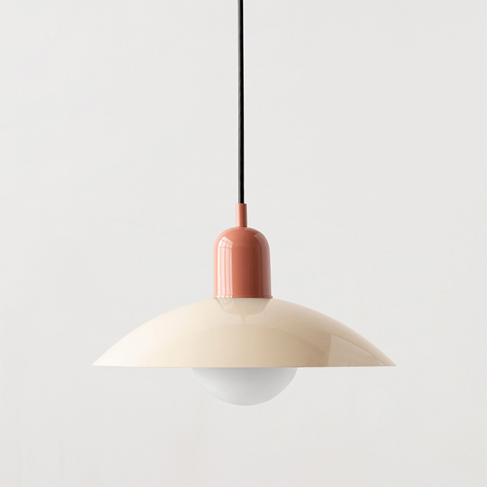 Lámpara Colgante Macaron Bauhaus de Metal en Colores Pop