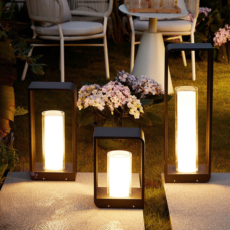 Luz Solar LED Exterior Cuadrada Moderna Resistente al Agua