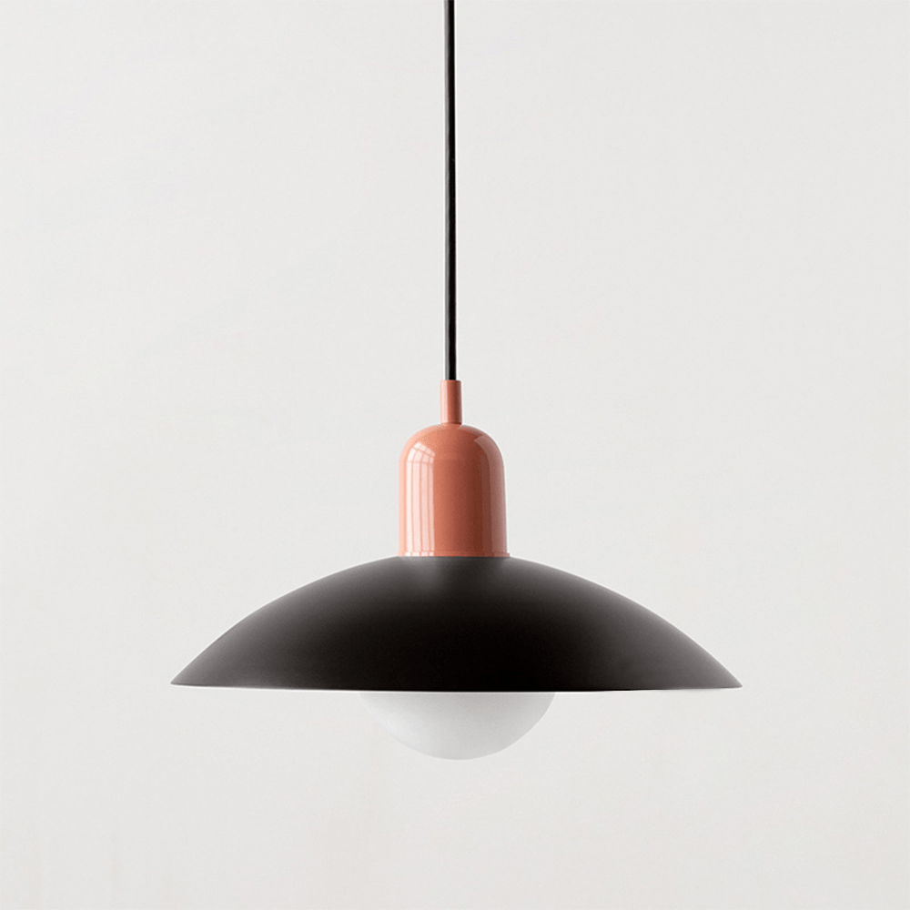 Lámpara Colgante Macaron Bauhaus de Metal en Colores Pop