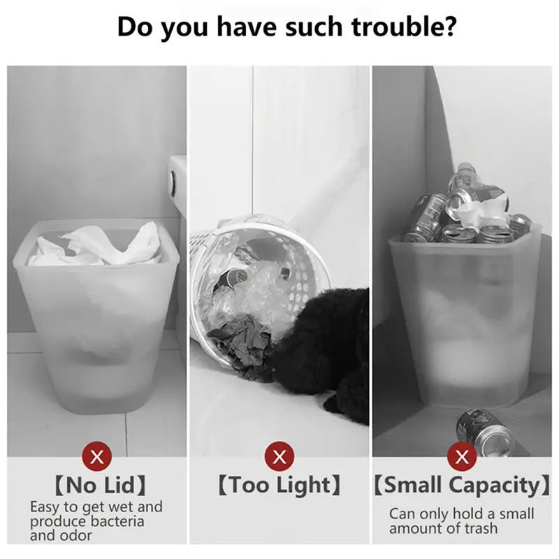 Cubo de Basura 15 L Hermético Antiolores con Patas Elevadas
