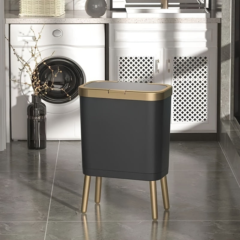 Cubo de Basura 15 L Hermético Antiolores con Patas Elevadas