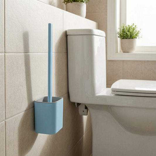 Escobilla de baño de silicona con soporte de pared