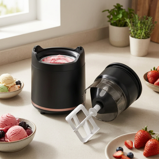 Máquina de helados portátil con cuencos de helado