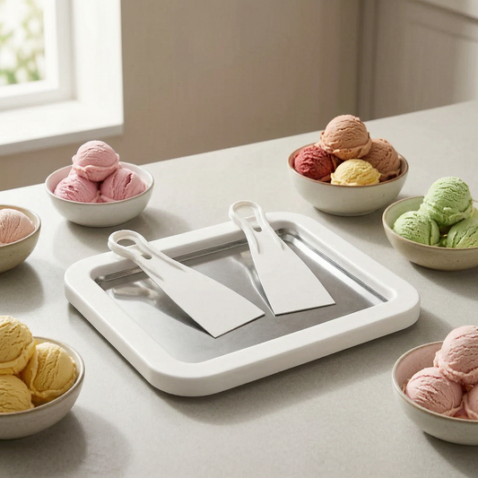 Máquina para hacer helados con cuencos de gelato