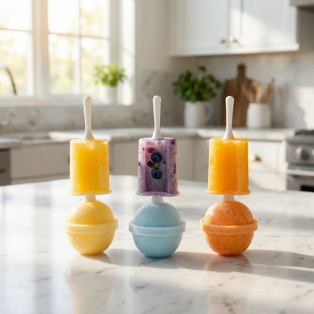 Moldes para polos caseros con polos de colores