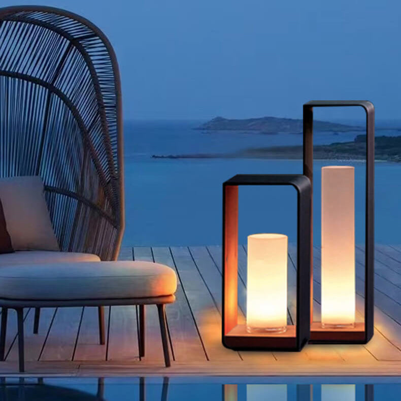 Luz Solar LED Exterior Cuadrada Moderna Resistente al Agua