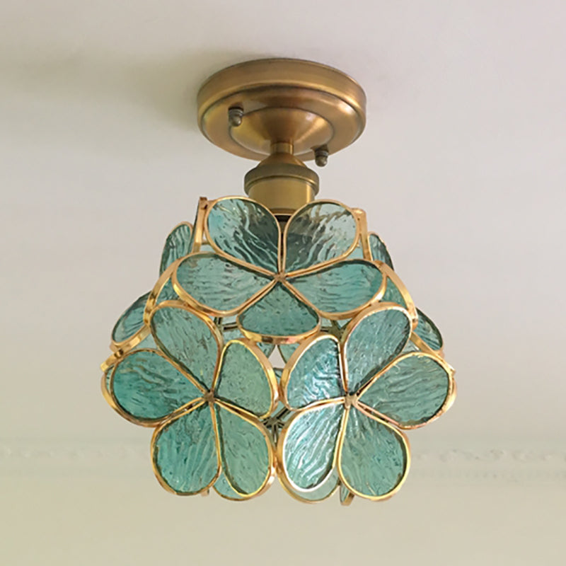 Plafón de Techo Retro Flor de Colores Vintage para Pasillo
