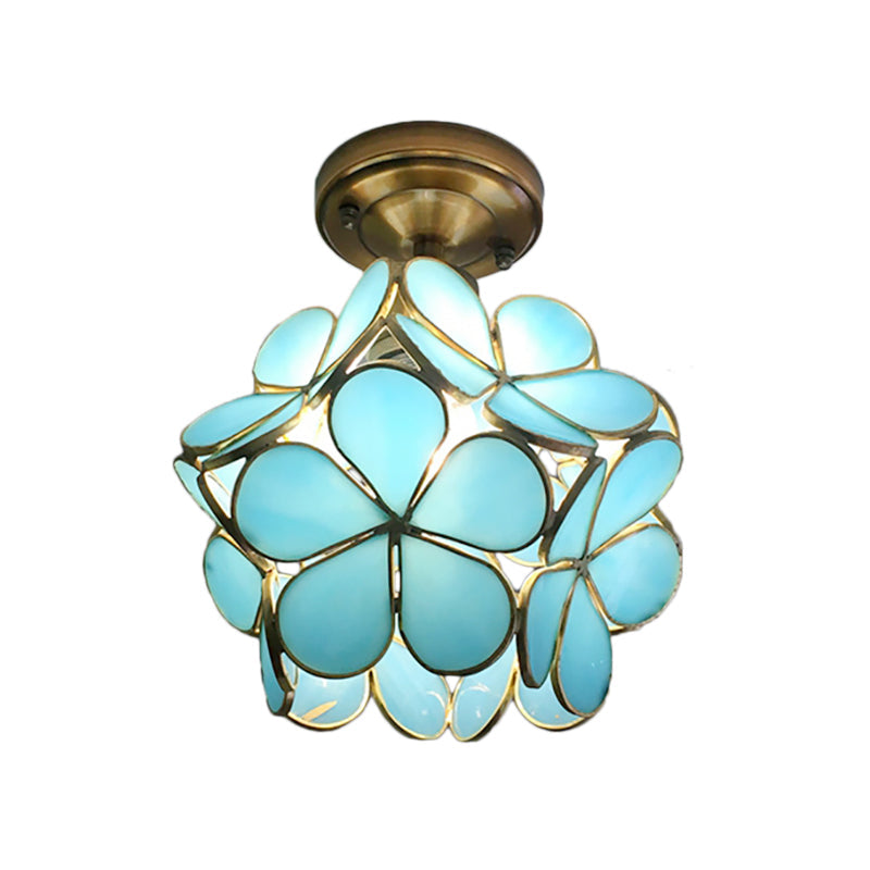 Plafón de Techo Retro Flor de Colores Vintage para Pasillo