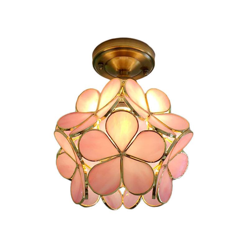 Plafón de Techo Retro Flor de Colores Vintage para Pasillo