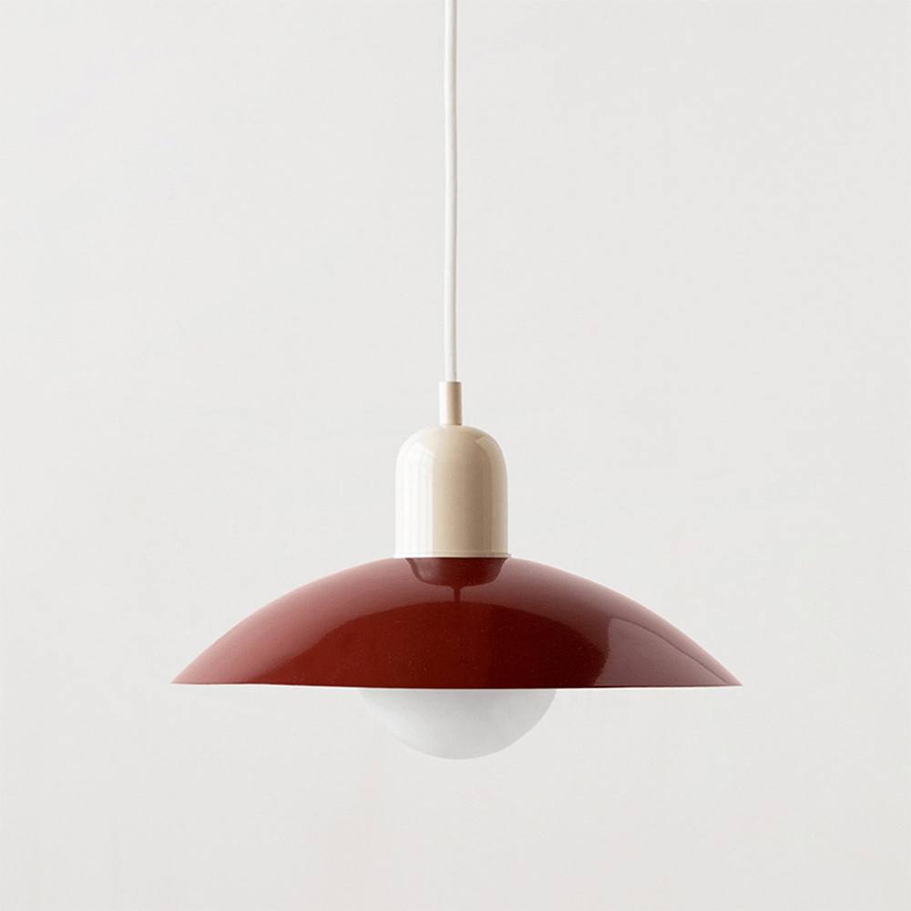 Lámpara Colgante Macaron Bauhaus de Metal en Colores Pop