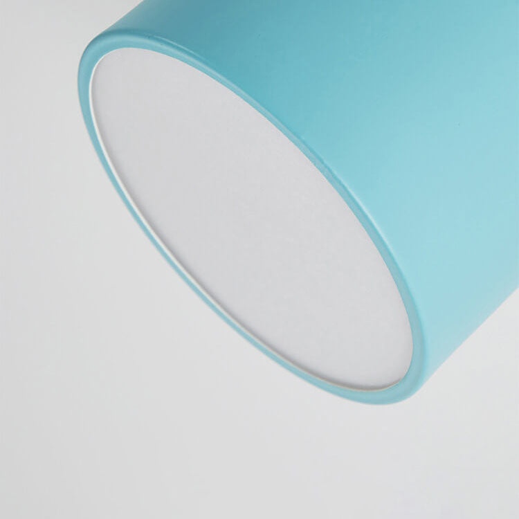 Plafón LED Macaron Escandinavo con Madera en 7 Colores