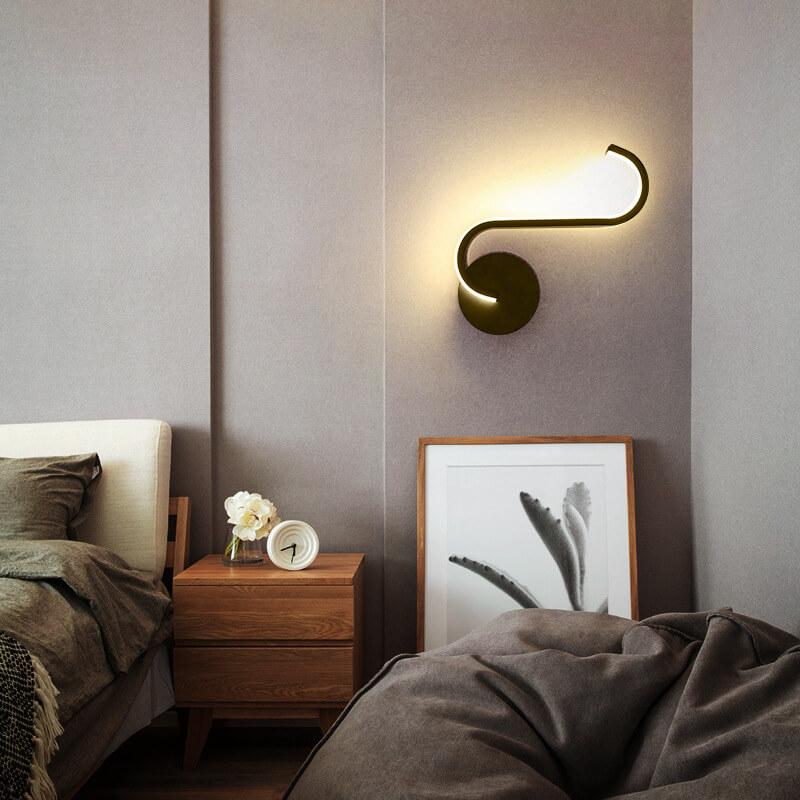 Aplique de Pared LED Curves Line en Arco Minimalista Moderno