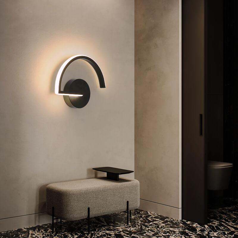 Aplique de Pared LED Curves Line en Arco Minimalista Moderno