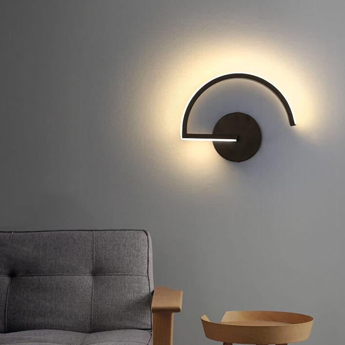 Aplique de Pared LED Curves Line en Arco Minimalista Moderno