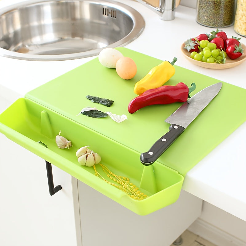 Tabla de Cortar 2 en 1 con Caja de Almacenaje, Portátil