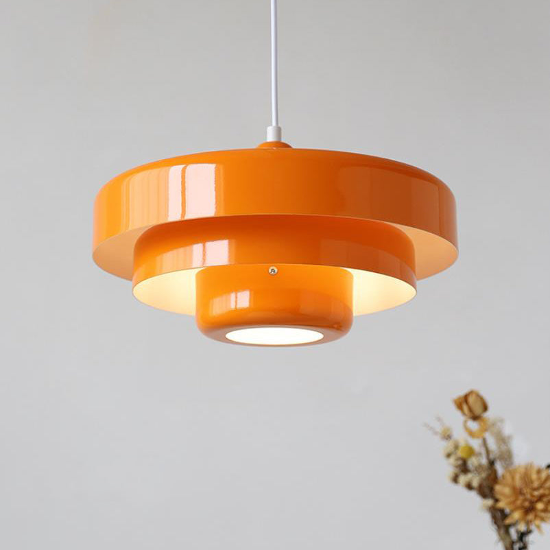 Lámpara Colgante Vintage Nórdica Multicapa de Metal Retro