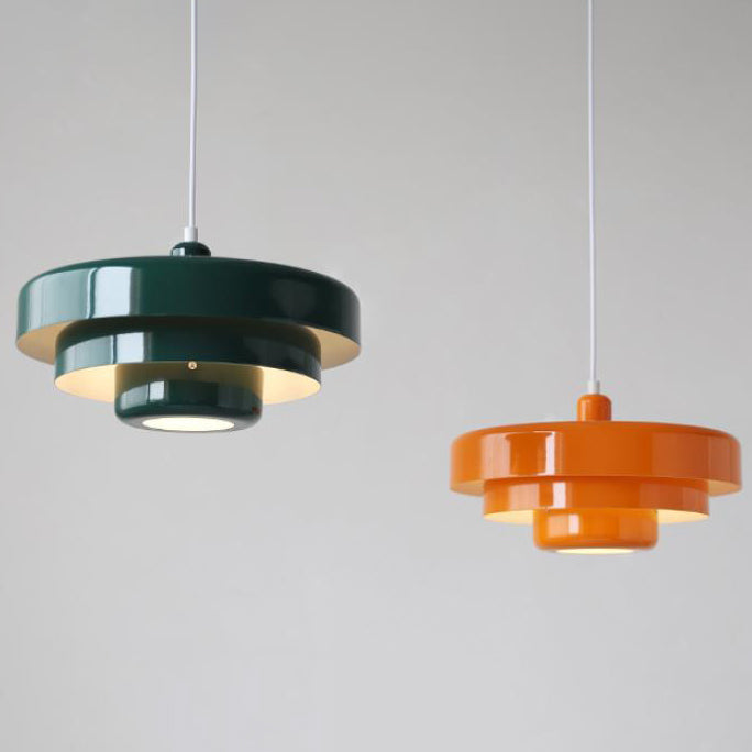 Lámpara Colgante Vintage Nórdica Multicapa de Metal Retro