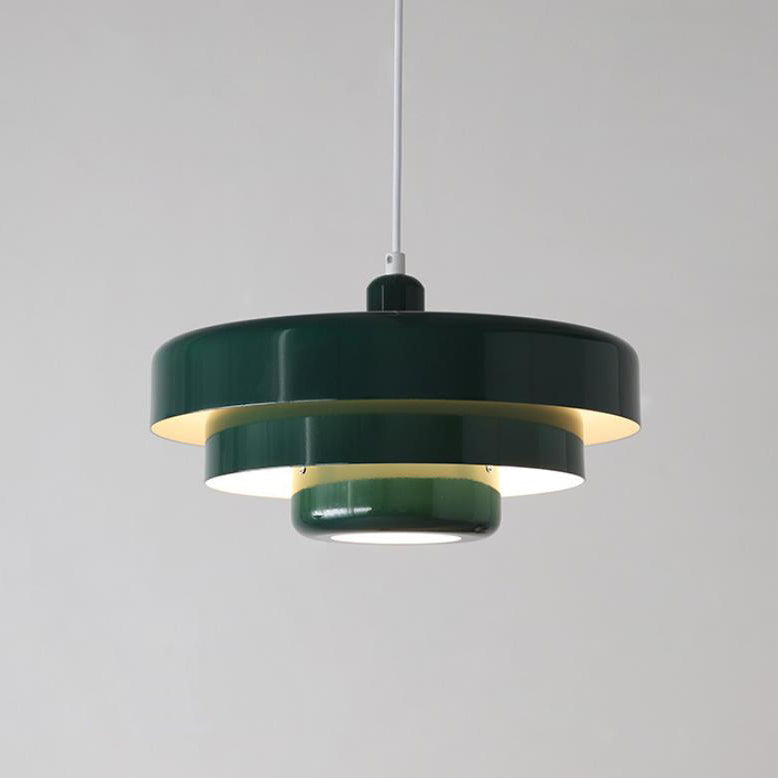 Lámpara Colgante Vintage Nórdica Multicapa de Metal Retro