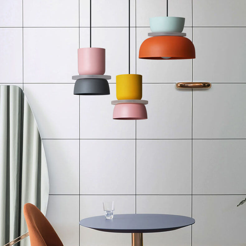 Lámpara Colgante Macaron Nórdica de Colores Escandinava