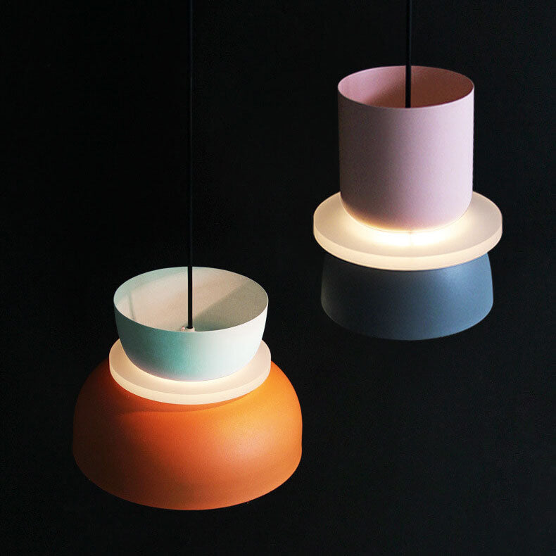 Lámpara Colgante Macaron Nórdica de Colores Escandinava