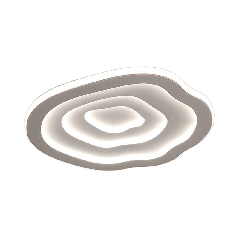 Plafón LED Ripple Ondulado Moderno de Montaje Empotrado