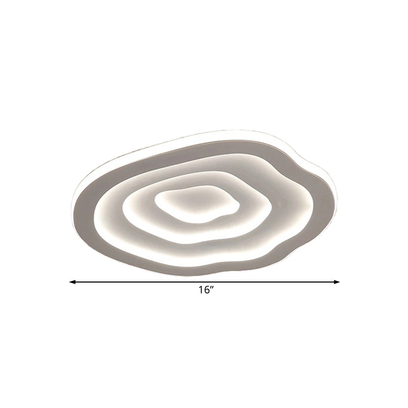 Plafón LED Ripple Ondulado Moderno de Montaje Empotrado