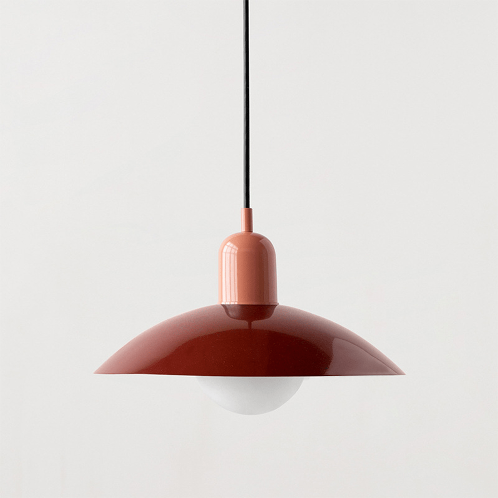 Lámpara Colgante Macaron Bauhaus de Metal en Colores Pop