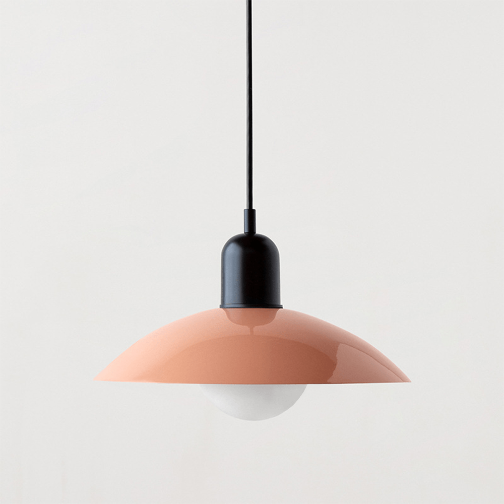 Lámpara Colgante Macaron Bauhaus de Metal en Colores Pop