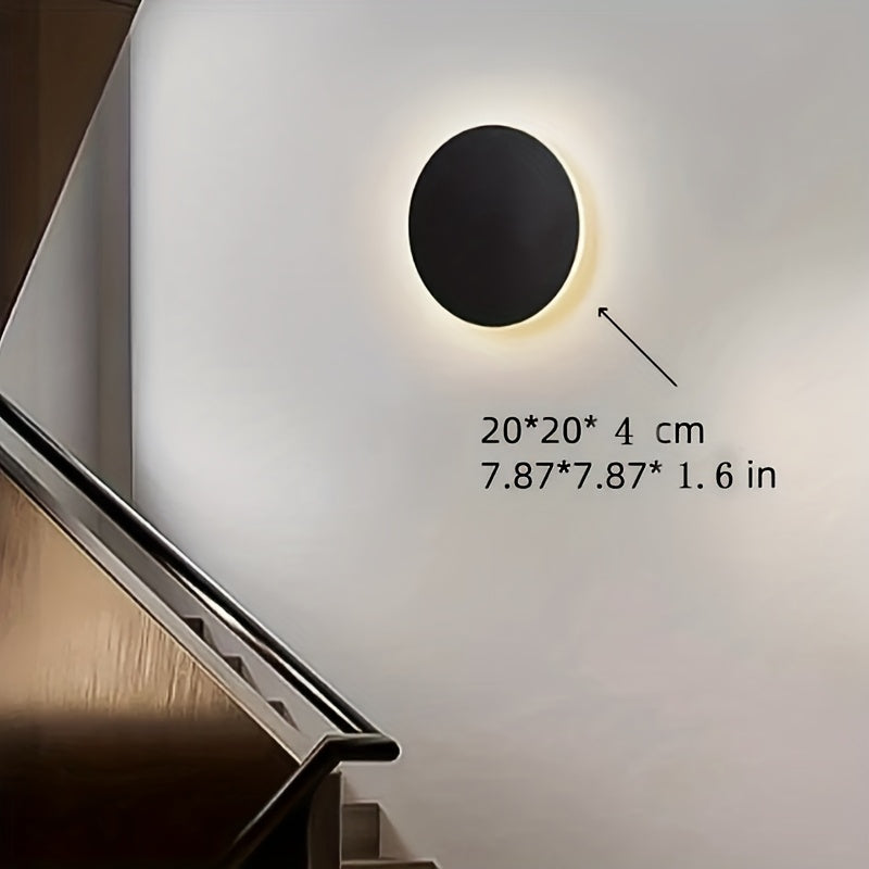 Aplique de Pared LED Redondo Minimalista Nórdico de 20 cm