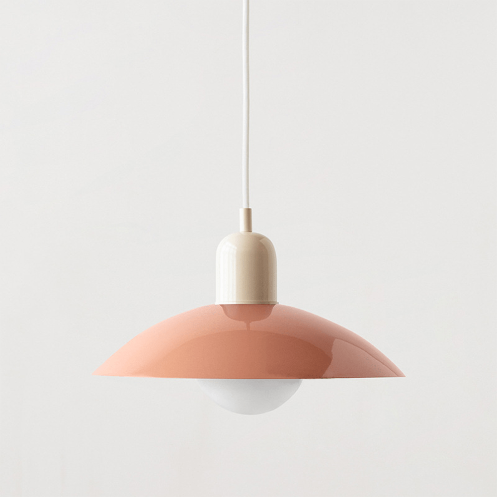 Lámpara Colgante Macaron Bauhaus de Metal en Colores Pop