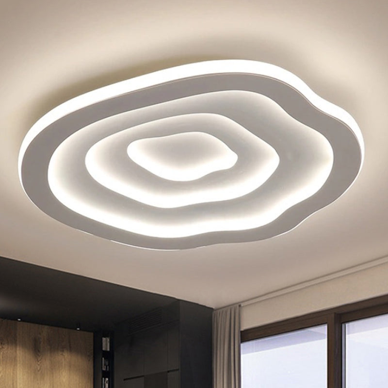 Plafón LED Ripple Ondulado Moderno de Montaje Empotrado
