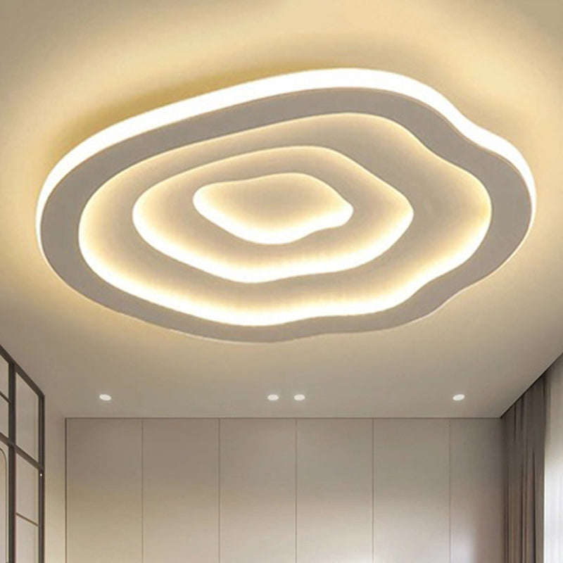 Plafón LED Ripple Ondulado Moderno de Montaje Empotrado