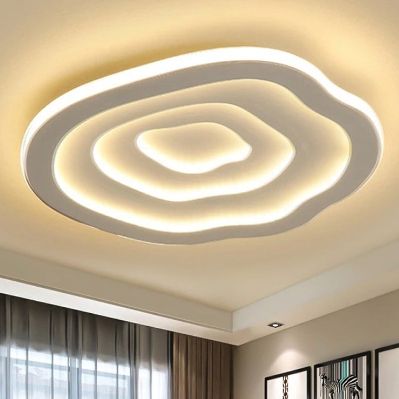 Plafón LED Ripple Ondulado Moderno de Montaje Empotrado
